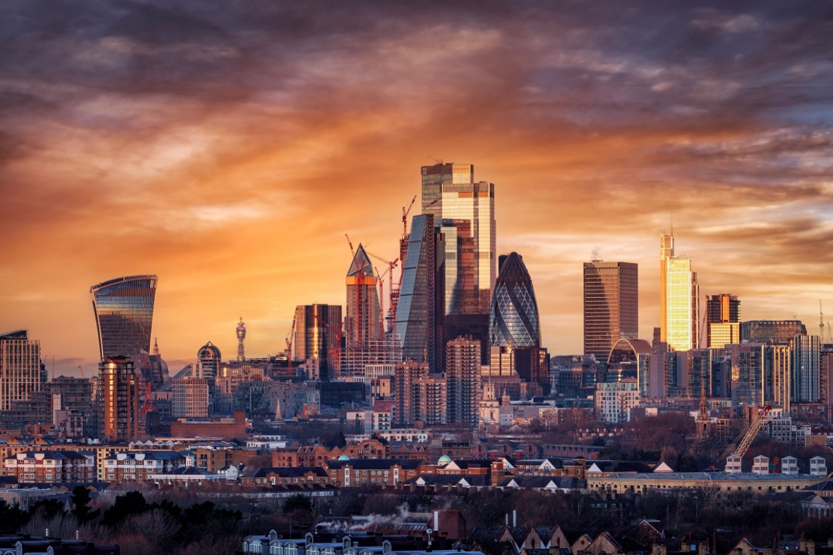 City of London skyline.
